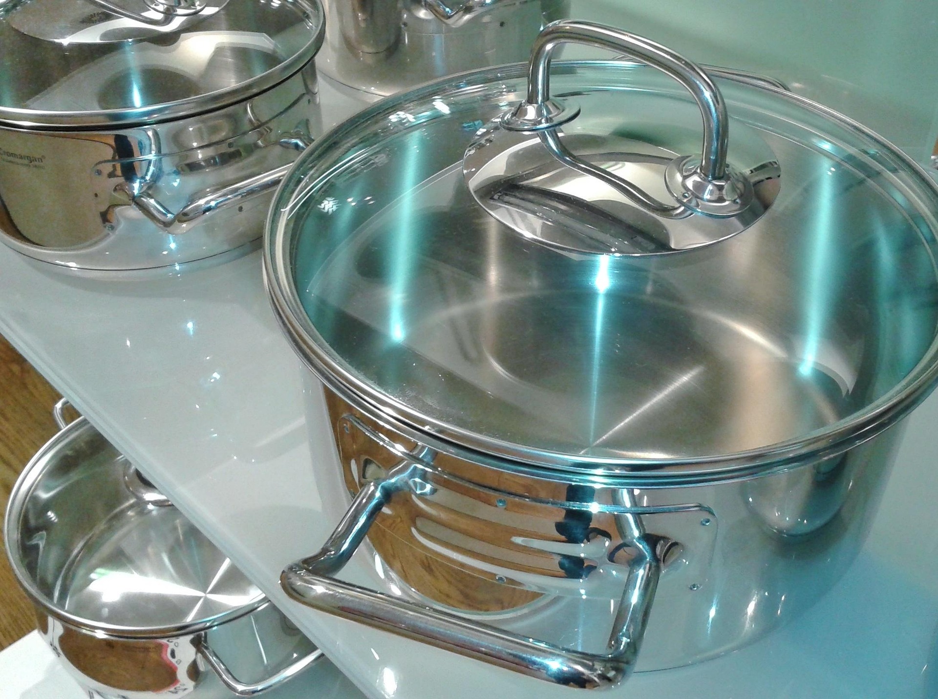 Cookware is available at Mission Beach Holiday Rentals. 