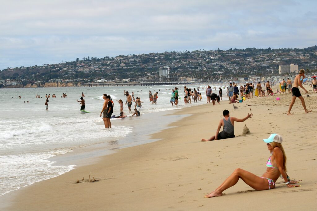 A summer view of Mission Beach