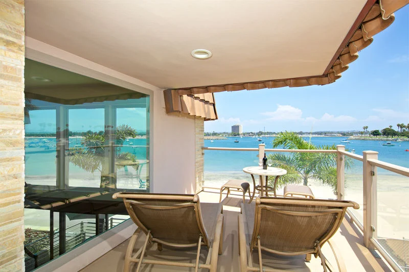 deck overlooking pacific ocean